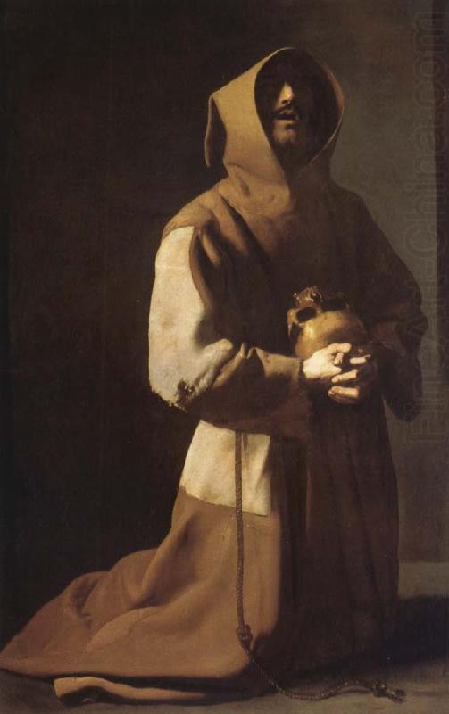Francisco de Zurbaran St. Franciscus in meditation china oil painting image